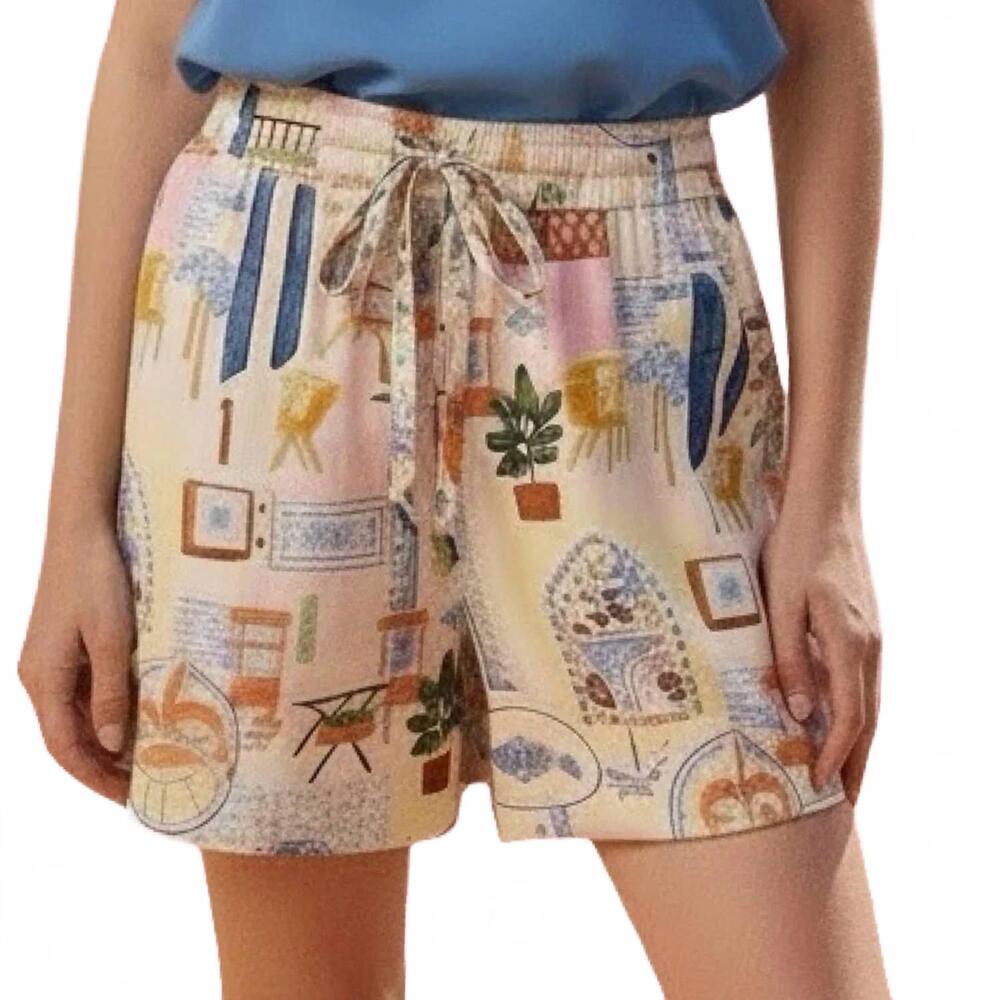 NEW FRNCH the water's edge shorts in multi